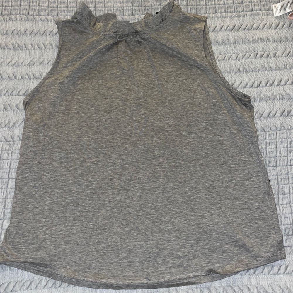 Ann Taylor Grey Sleeveless Blouse
